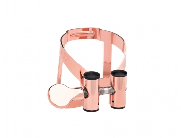 Photo Limited Edition Vandoren M|O Ligature for Eb Alto Sax in Pink Gold Plate